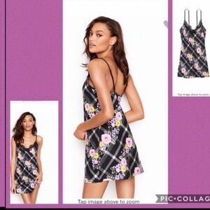 VS FLORAL PRINT FLANNEL SLIP